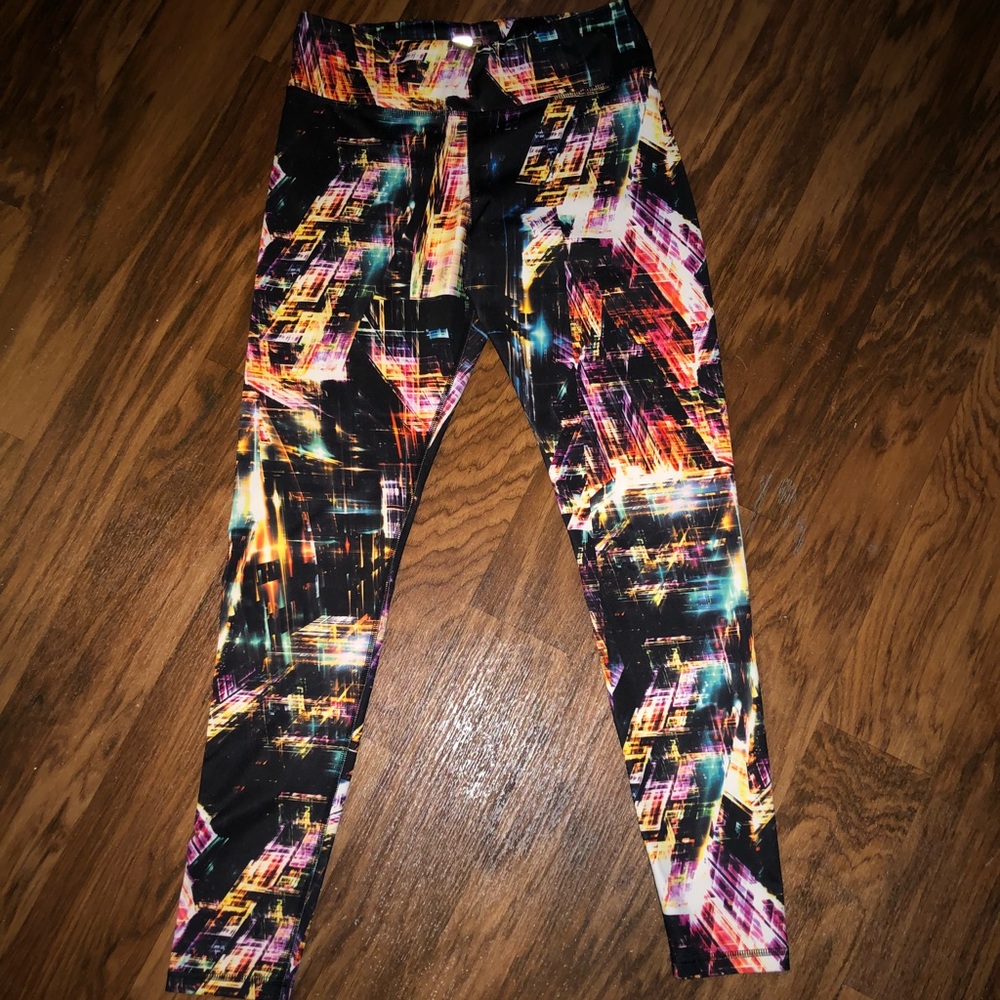 Multi-Colored Graphic Tights